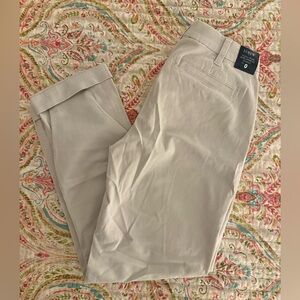 J.Crew Cream High-Rise Chino Pants